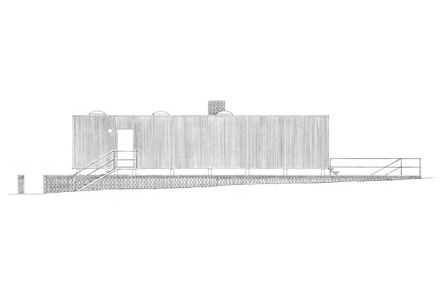 skoleprojekt skole projekt arkitekt arkitektskole aarhus studie analyse siesbys hus arne jacobsen dansk modernisme mursten beton træ