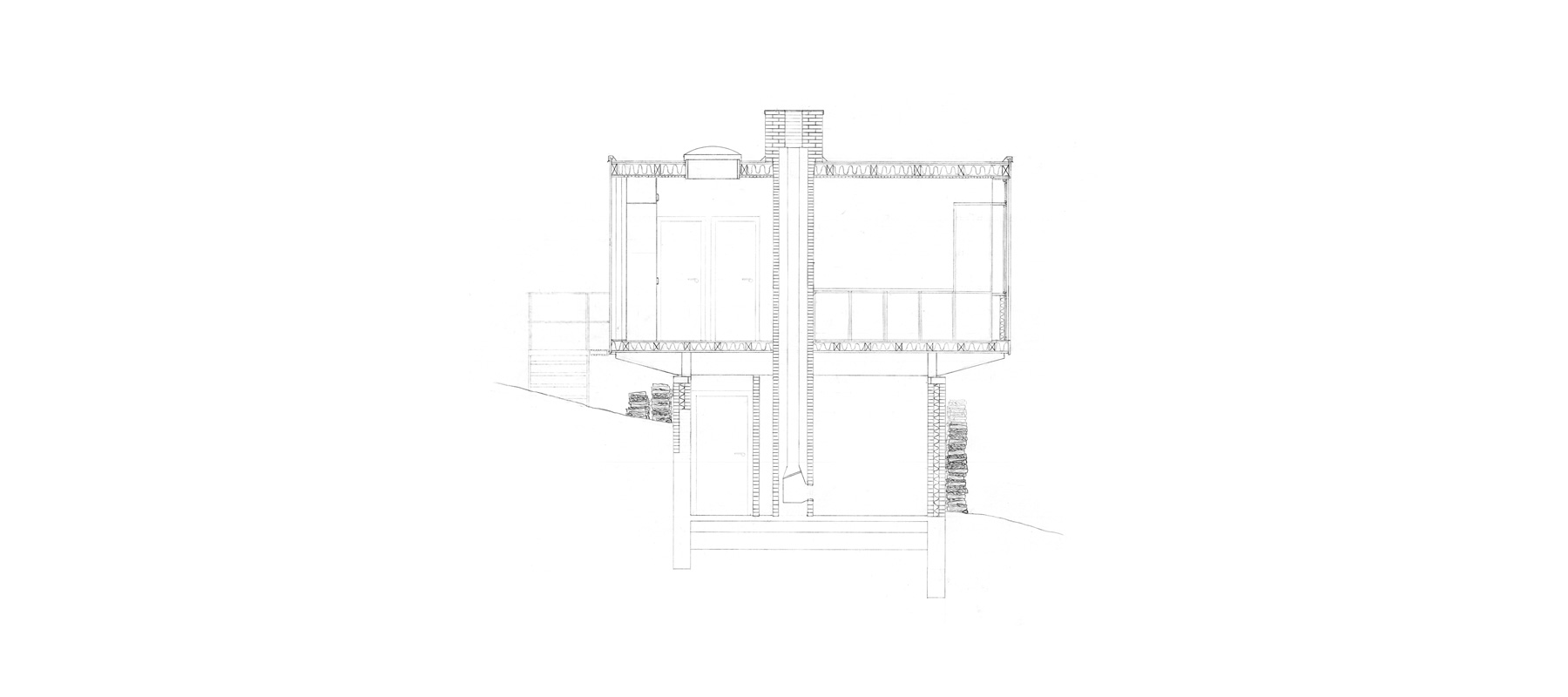 skoleprojekt skole projekt arkitekt arkitektskole aarhus studie analyse siesbys hus arne jacobsen dansk modernisme mursten beton træ