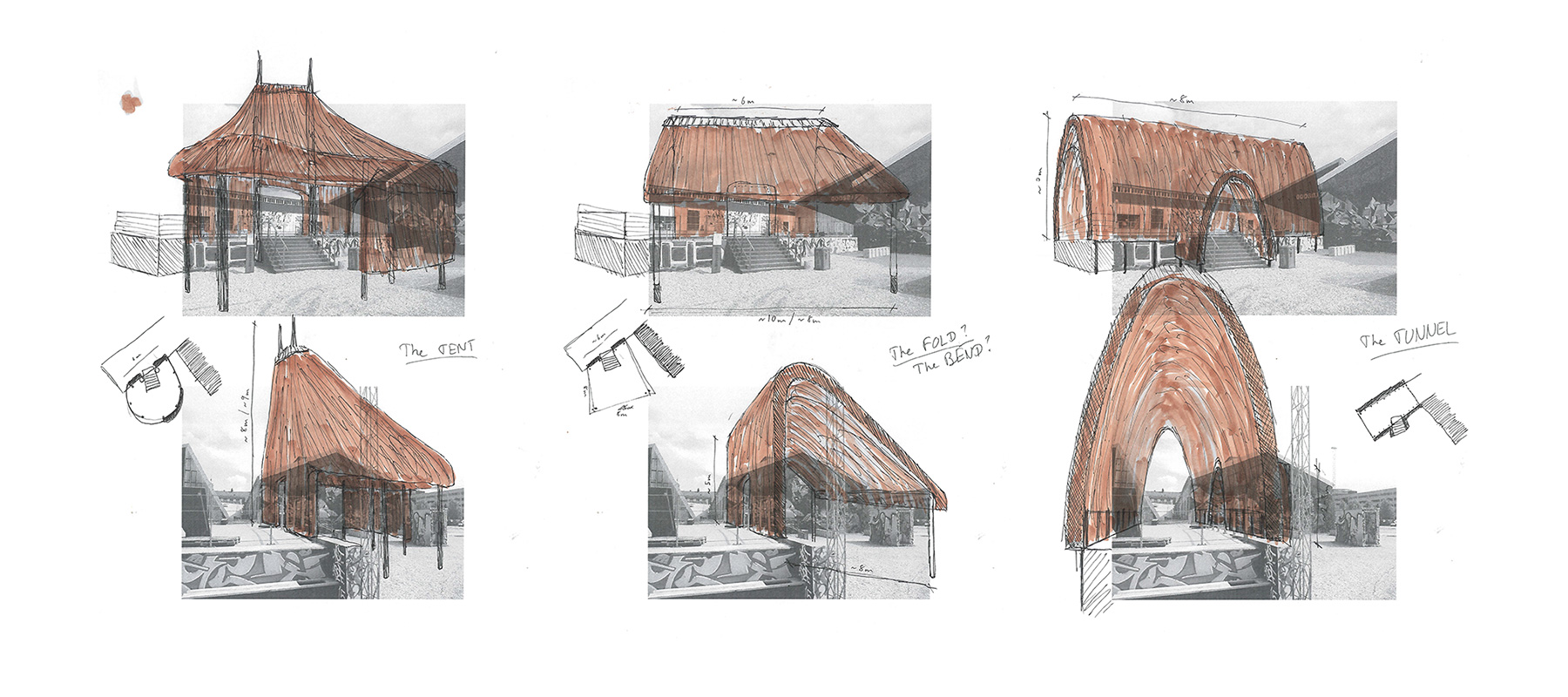 skoleprojekt skole projekt arkitekt arkitektskole aarhus workshop stråtag tag tække tæk træ europæisk kulturhovedstad rethink bæredygtig tømmer godsbanen pavillon holland