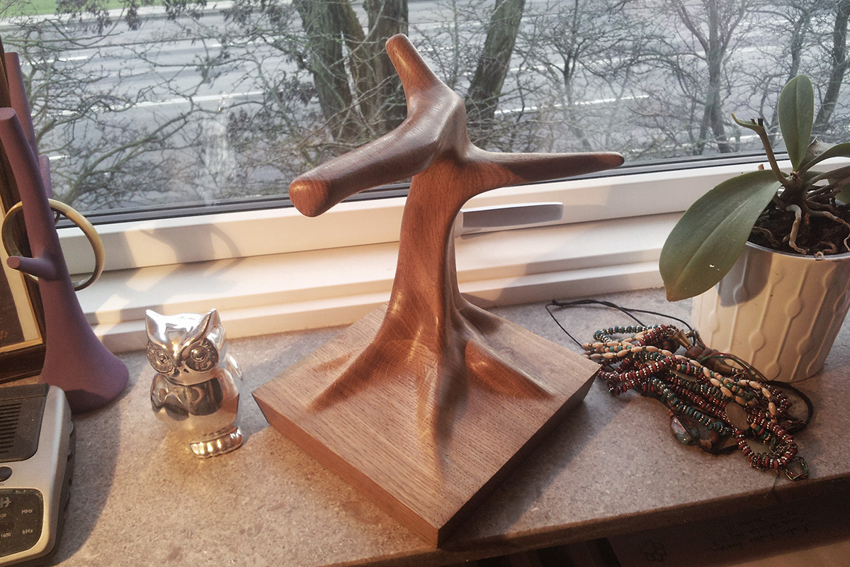 træarbejde eg ugletræ ugle træ kæledyr skulptur gave kæreste håndlavet prærieugle
